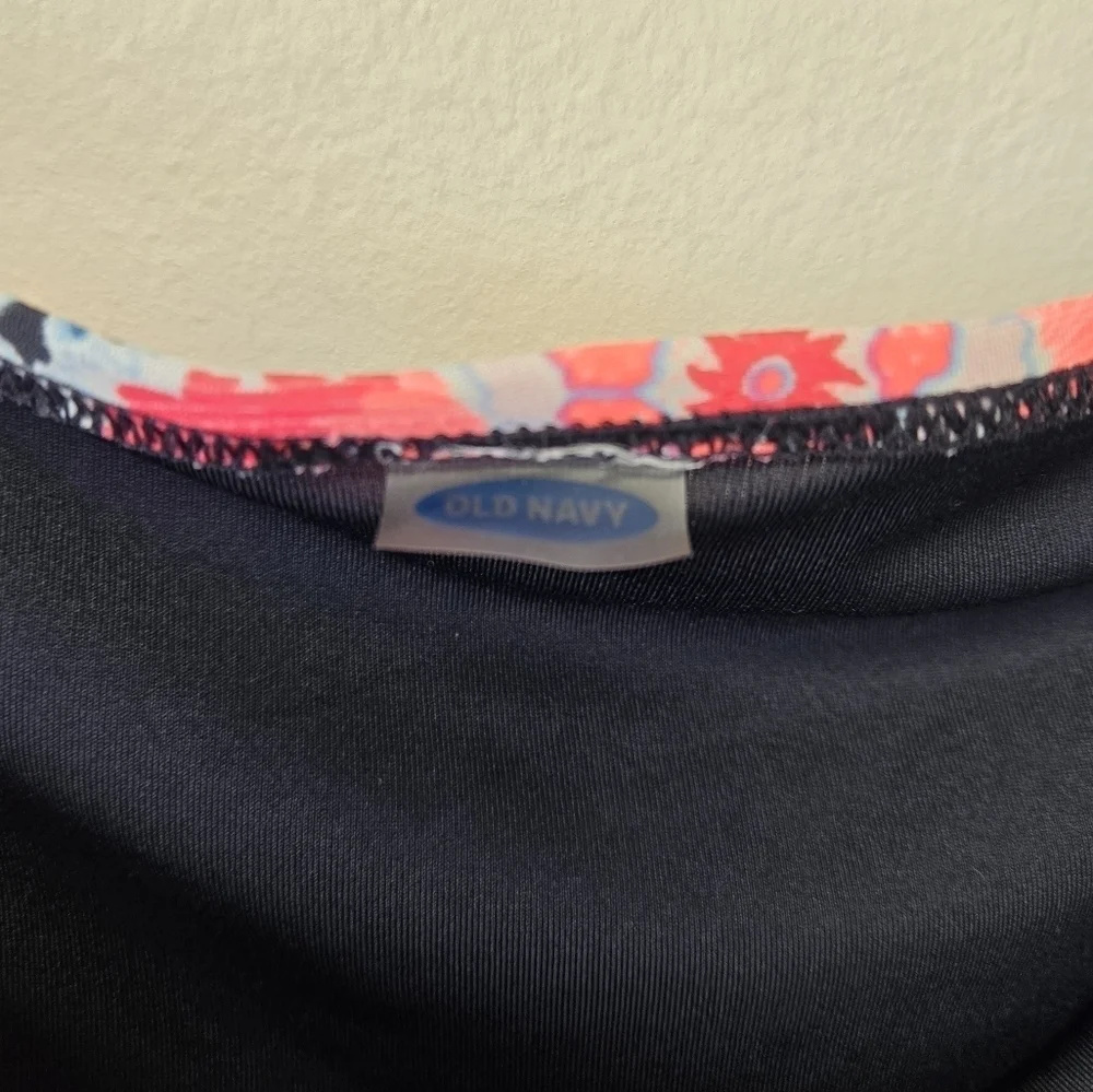 Old Navy Bikini Swim Bottom Black Floral M - Picture 5 of 7
